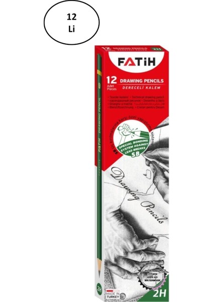 Dereceli Kurşun Kalem 2h FA15010KL2H 12 Li
