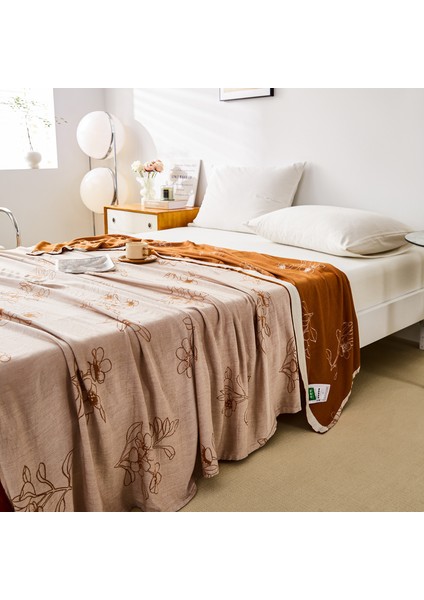 1 Parça Bambu Elyaf Yaz Serin Battaniye 150X200CM Yaz Kahvesi (Yurt Dışından) fiyatları