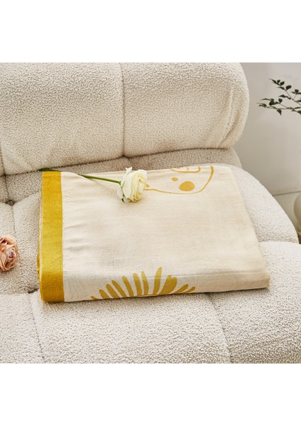 1 Parça Bambu Elyaf Yaz Serin Battaniye 150X200CM Zoo Sarısı (Yurt Dışından) fırsatları
