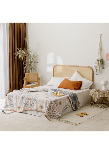 Bohem Tarzı %100 Pamuklu Ince Battaniye Çok Işlevli Battaniye 150*200CM Stil 1 (Yurt Dışından)