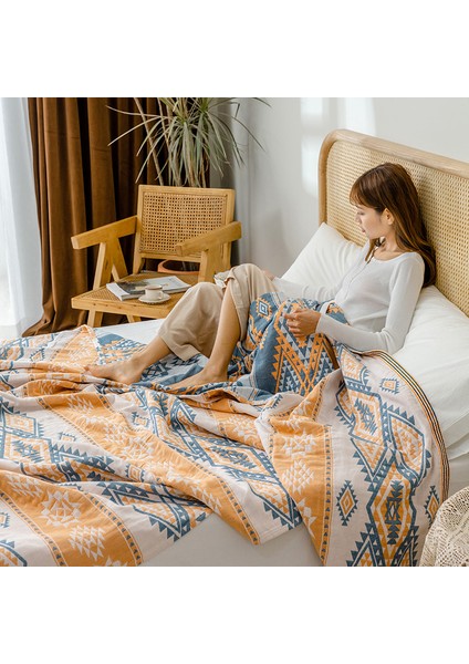 Bohem Tarzı %100 Pamuklu Ince Battaniye Çok Işlevli Battaniye 200*230CM Stil 2 (Yurt Dışından) indirimleri