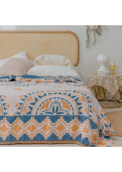 Bohem Tarzı %100 Pamuklu Ince Battaniye Çok Işlevli Battaniye 200*230CM Stil 3 (Yurt Dışından)