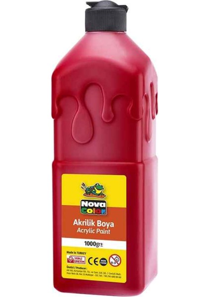 NC-222 Akrilik Boya 1 Kg. Kırmızı