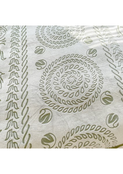 1 Parça Jakarlı Mercan Polar Battaniye 150*200CM Yeşil (Yurt Dışından)