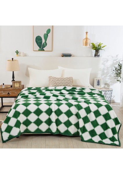Tek Parça Çift Taraflı Polar Battaniye Tüm Mevsimler Için 150*200CM Yeşil (Yurt Dışından) fiyatları