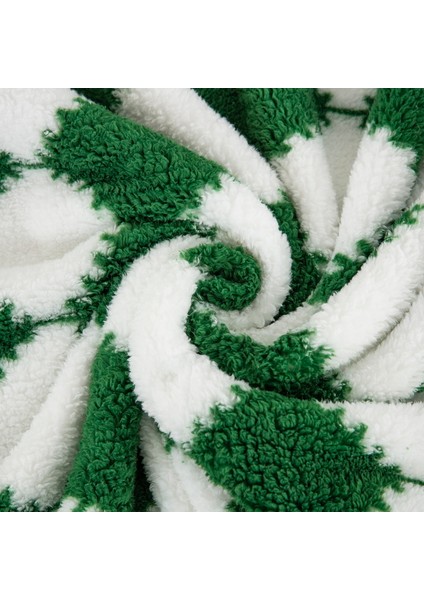 Tek Parça Çift Taraflı Polar Battaniye Tüm Mevsimler Için 150*200CM Yeşil (Yurt Dışından) modelleri
