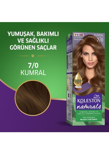Naturals Saç Boyası Kumral 7/0 2x Paket fırsatları