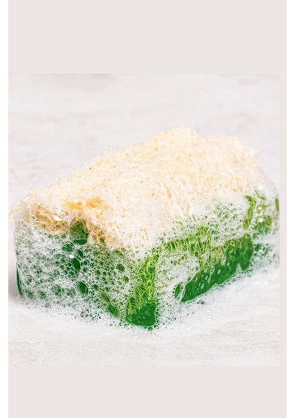 Sabun Saklama Çantalı Kabak Lifli Aloe Vera Sabunu