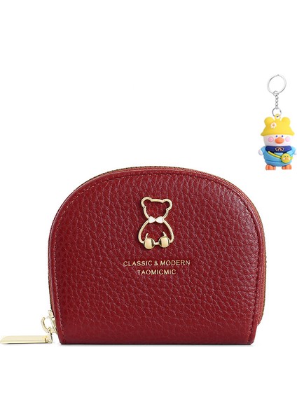 Bayanlar Kart Tutucu Sevimli Metal Ayı Kabuk Cüzdan Kart Sahibi Organ Kart Tutucu Çoklu Kart Yuvası (Yurt Dışından)