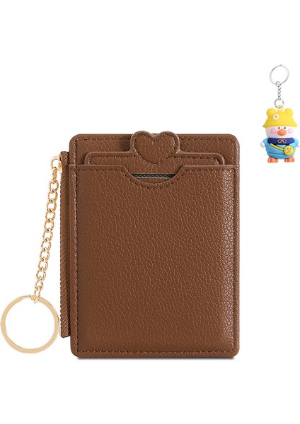 Bayan Para Cüzdanı Aşk Yemek Kartı Madeni Para Otobüs Küçük Kart Kutusu Kimlik Erişim Kontrolü Anahtarlığı (Yurt Dışından)