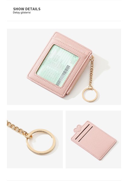 Bayan Para Cüzdanı Aşk Yemek Kartı Madeni Para Otobüs Küçük Kart Kutusu Kimlik Erişim Kontrolü Anahtarlığı (Yurt Dışından) indirimleri