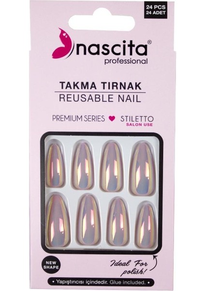 24lü Takma Tırnak Hologram - 198