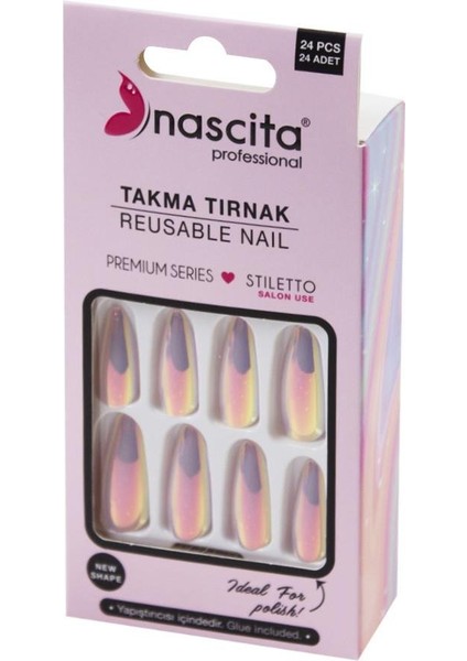 24lü Takma Tırnak Hologram - 198 fiyatları