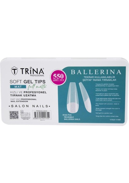 Soft Jel Takma Tırnak - Ballerina (Full Mat) 550' Li - 25