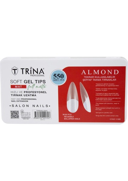 Soft Jel Takma Tırnak - Ballerina (Full Mat) 550' Li - 24