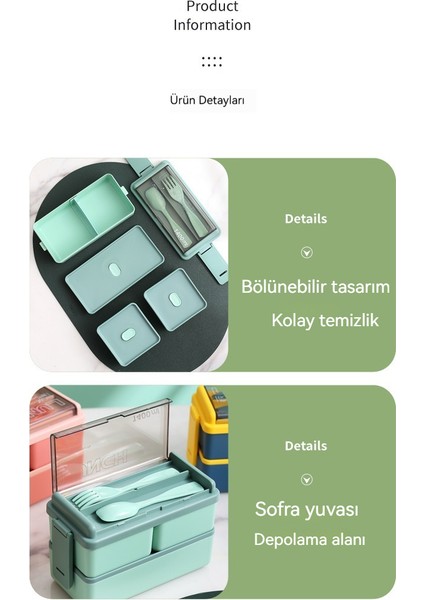 Aiyouhui Sınır Ötesi Kare Öğle Yemeği Kutusu Plastik Mikrodalga Dalga Isıtılabilir Ofis Çalışanı Japon Tarzı Çift Katmanlı Öğrenci Öğle Yemeği Kutusu (Yurt Dışından) fiyatları