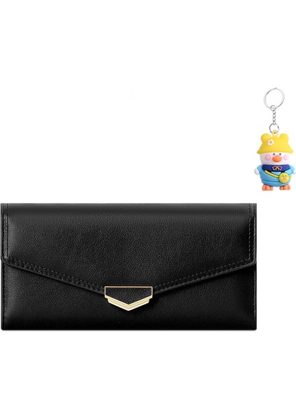 Çok Yönlü Moda Uzun Bayan Cüzdan Üç Katlı Clutch Cüzdan Kart Tutucu (Yurt Dışından)