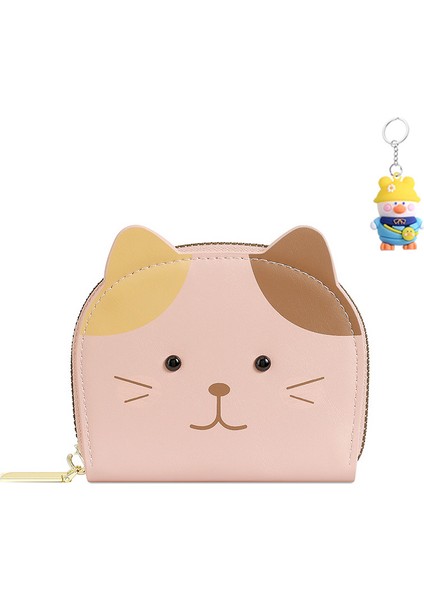 Sevimli Yavru Kedi Bayan Para Cüzdanı Madeni Para Tutucu Rüzgar Kart Sahibi Kart Tutucu Organ Kart Tutucu (Yurt Dışından)