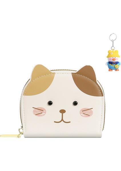 Sevimli Yavru Kedi Bayan Para Cüzdanı Madeni Para Tutucu Rüzgar Kart Sahibi Kart Tutucu Organ Kart Tutucu (Yurt Dışından)