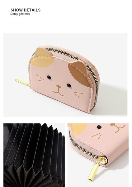 Sevimli Yavru Kedi Bayan Para Cüzdanı Madeni Para Tutucu Rüzgar Kart Sahibi Kart Tutucu Organ Kart Tutucu (Yurt Dışından) fırsatları