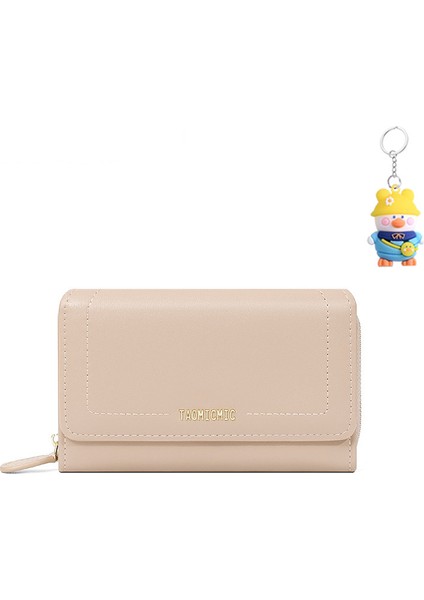 Büyük Kapasiteli Bayan Cüzdanı Basit Orta Boy Kart Tutucu Çoklu Kart Yuvası Para Cüzdanı Kart Tutucu (Yurt Dışından)