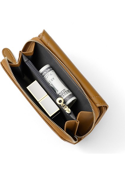 Büyük Kapasiteli Bayan Cüzdanı Basit Orta Boy Kart Tutucu Çoklu Kart Yuvası Para Cüzdanı Kart Tutucu (Yurt Dışından) modelleri