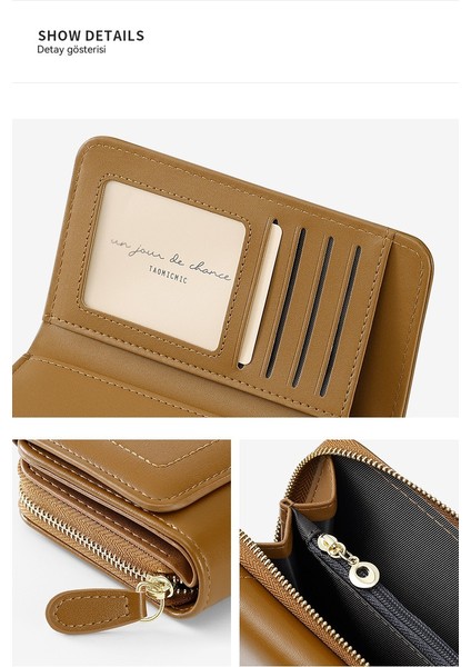 Büyük Kapasiteli Bayan Cüzdanı Basit Orta Boy Kart Tutucu Çoklu Kart Yuvası Para Cüzdanı Kart Tutucu (Yurt Dışından) fırsatları