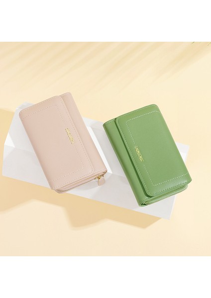 Büyük Kapasiteli Bayan Cüzdanı Basit Orta Boy Kart Tutucu Çoklu Kart Yuvası Para Cüzdanı Kart Tutucu (Yurt Dışından) indirimleri