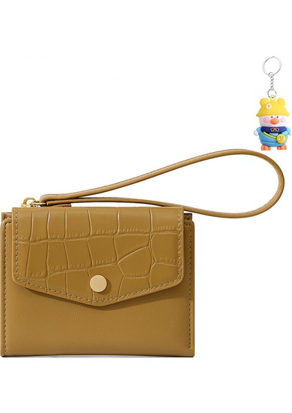 Moda Mini Kısa Clutch Cüzdan Bayanlar Katlanır Kimlik Kartı Tutucu (Yurt Dışından)