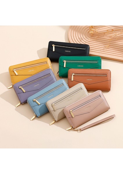 Uzun Bayan Cüzdan Büyük Kapasiteli Clutch Kart Cüzdan Çantası Kart Tutucu (Yurt Dışından) fiyatları