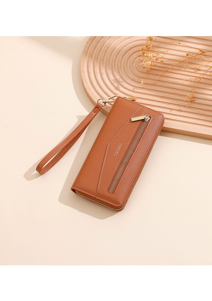 Uzun Bayan Cüzdan Büyük Kapasiteli Clutch Kart Cüzdan Çantası Kart Tutucu (Yurt Dışından) indirimleri