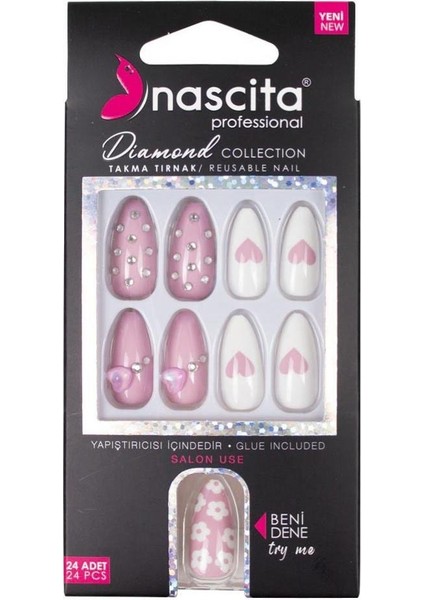 Taşlı Takma Tırnak - 256