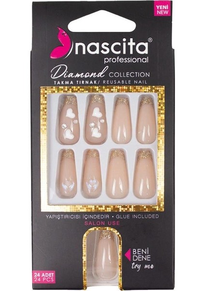 Taşlı Takma Tırnak - 255