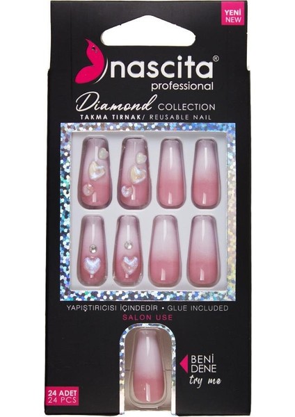 Taşlı Takma Tırnak - 263