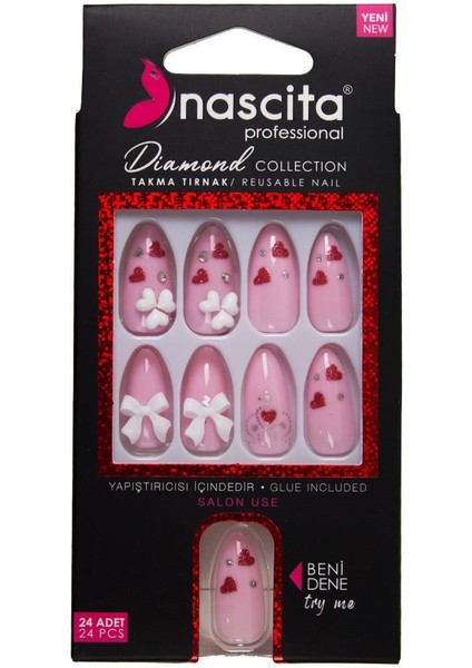 Taşlı Takma Tırnak - 262