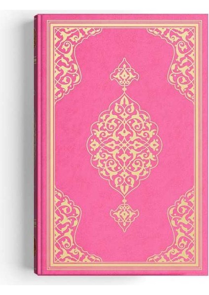 Orta Boy Kur'an-I Kerim (2 Renkli, Pembe, Mühürlü)