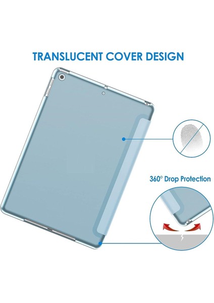Apple iPad 8. ve 9. Nesil 2020 /2021 10.2 Inç Tablet Flip Smart Standlı Akıllı Kılıf Smart Cover