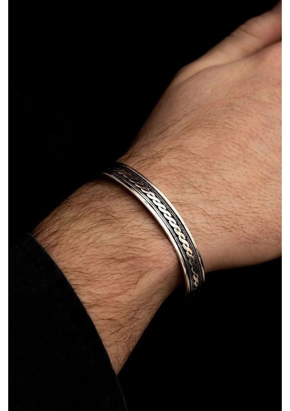 Otantik Tasarım Unisex Düğüm Model Gümüş Bilezik indirimleri