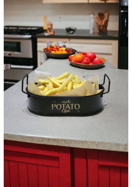 Mini Oval Patates & Cips Sunumluk 21 cm 4 Adet fiyatları