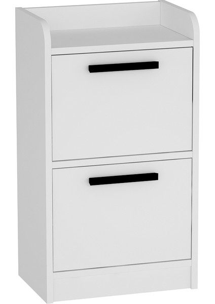 Luses 2 Çekmeceli Modern Tasarım Genç Odası Komodin, Beyaz - Luses fırsatları