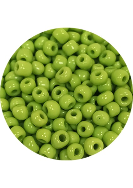 Dökme Cam Kum Boncuk (8/0) 3 mm - 20 Gram - Ihlamur Yeşili - BNC164