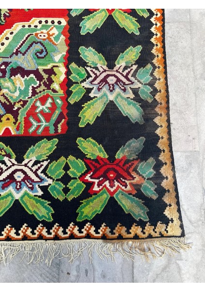 230X322 cm Türk Büyük Boy Halı, Harika Yeşil ve Kırmızı Renkli Çiçek Desenli Kilim, Büyük Salon ve Ofis Için El Dokuma Yün Halı modelleri