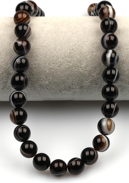 Göz Akik Doğaltaş Dizi 10 mm Küre Kesim fiyatları