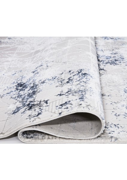 Opal 4027 Mavi Krem Uzun Ömürlü Yumuşak Polyester Halı fiyatları