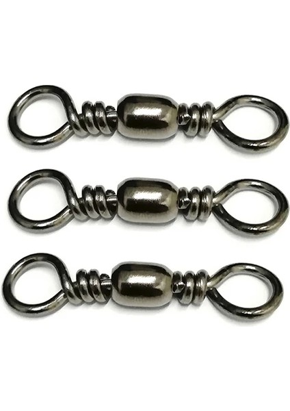 Balıkçılık Aksesuarları 100 Adet Rulman Fırdöndü Varil Deniz Balığı Kanca Cazibesi Model 12# 14MM Hattı Konektörü Mal Sazan Balıkçılık Aracı Haddeleme Fırdöndüler Rulman Kanca modelleri