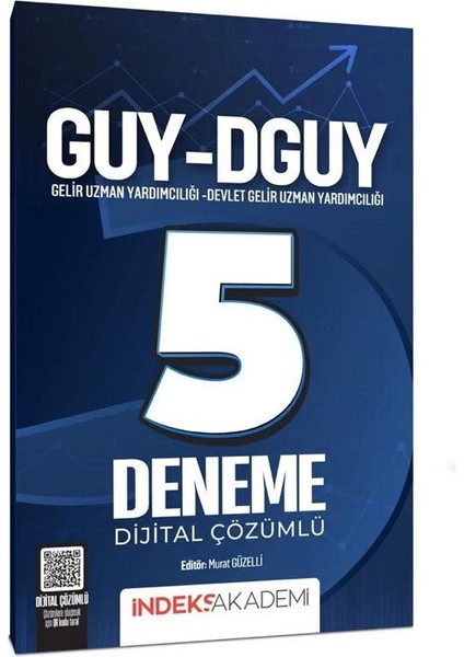 Indeks Akademi 2025 Guy-Dguy Gelir Uzman Yardımcılığı 5 Deneme Çözümlü - Murat Güzelli Indeks Akademi Yayıncılık