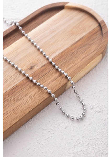 By Florya Jewelry Çelik Top Dorika Zincir Kolye Top Boncuk Zincir 3 mm Kombinlik fiyatları