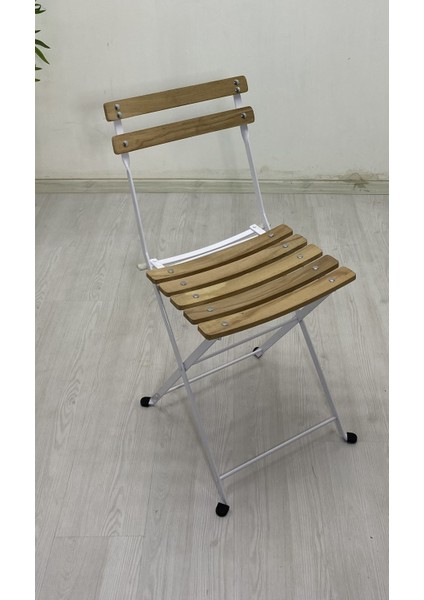 Katlanabilir Kare Masa ve Sandalye Metal Natural Ahşap Dolu Demirden(Bahçe-Otel-Cafe-Balkon) fırsatları
