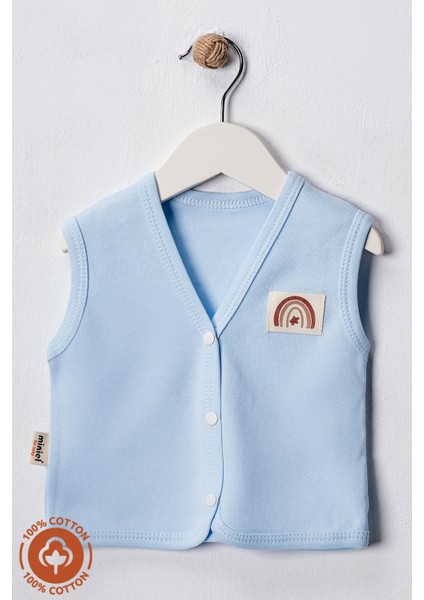 Unisex Bebek Arma Detaylı Organik Pamuklu 3-6-9 Ay 2li Penye Bebek Yelek Set modelleri