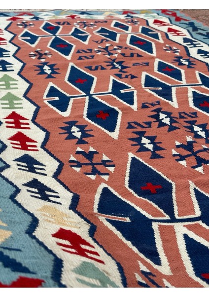 114 x 195 cm Fas Tarzı Vintage Kilim, El Dokuma Yün Anadolu Kilimi, Antika Kilim, Nostaljik Severler Için Harika fiyatları